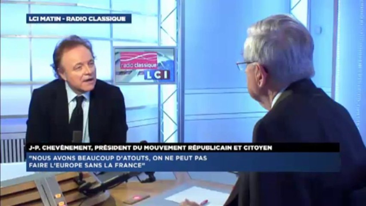 Jean-Pierre Chevènement, invité politique de Guillaume Durand avec LCI