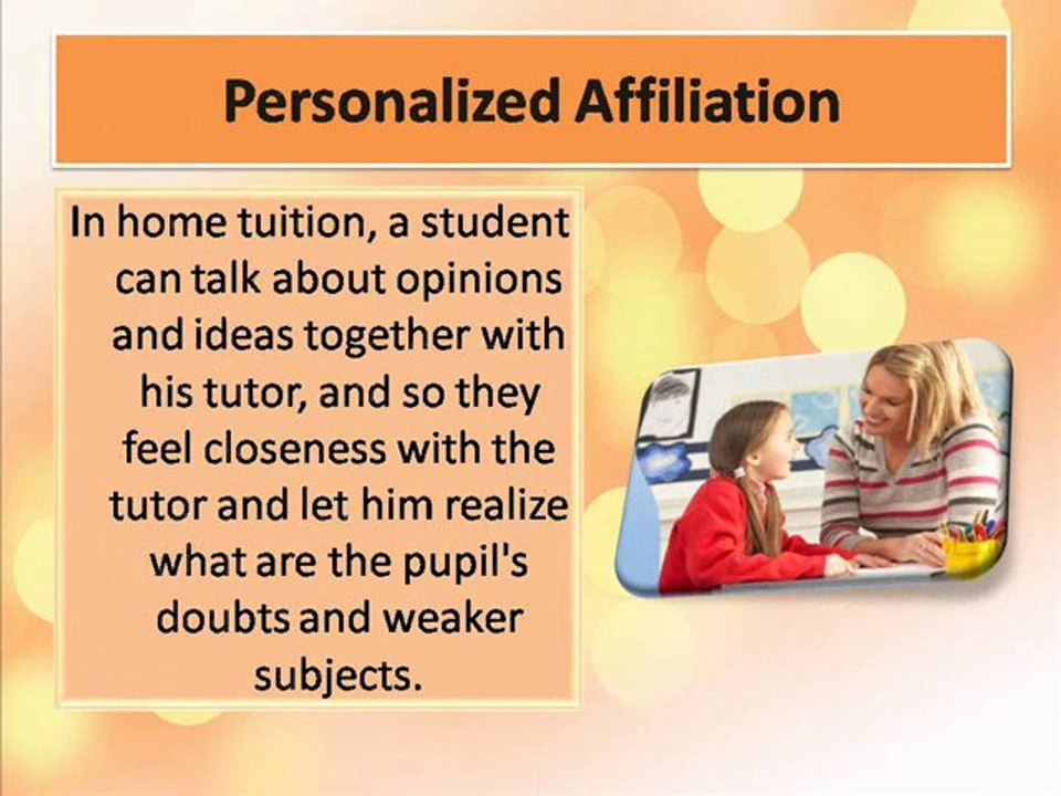 Benefits of Private Home Tuition