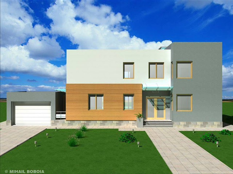 Casa IC 11 Proiect casa cu etaj moderna Bucuresti