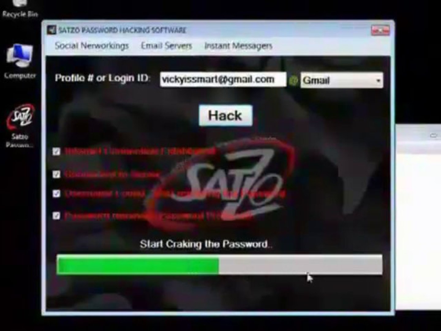Hack Gmail Password Multi Hacking Software - 100% Working See Proof 2013 (New) -1