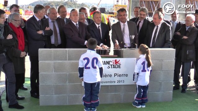 OL : JMA pose la première pierre du Grand Stade