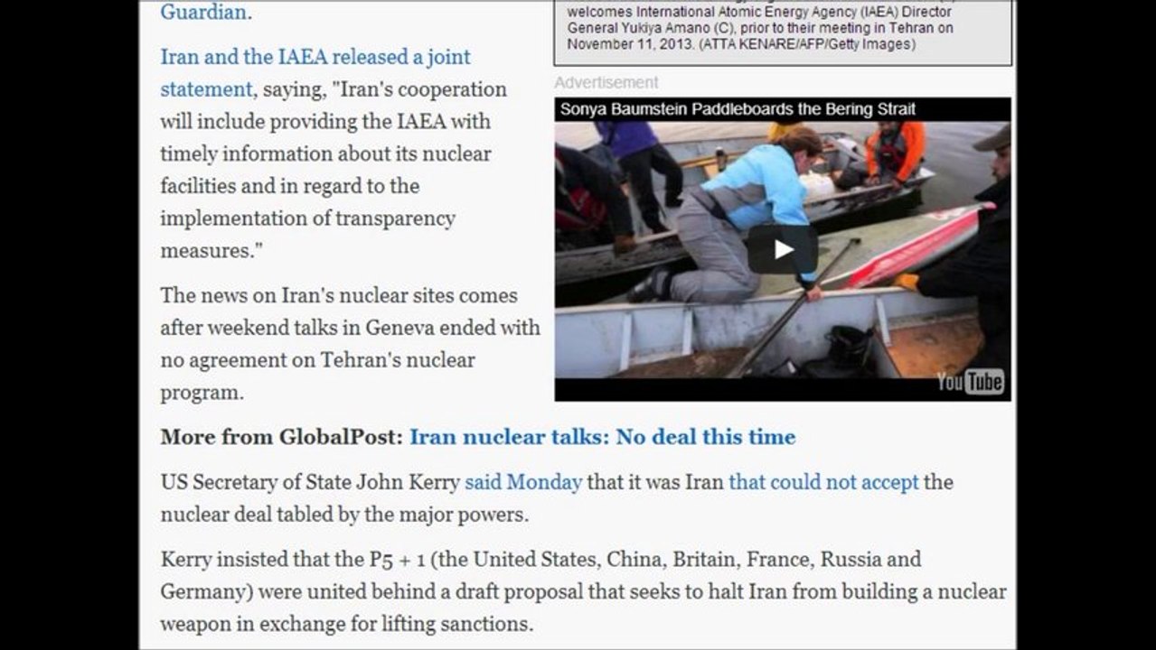NEWS FLASH Iran only says it will allow inspectors to visit nuclear sites after talks fail. .