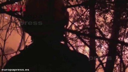 Trabajan para extinguir incendio de Vilopriu (Girona)