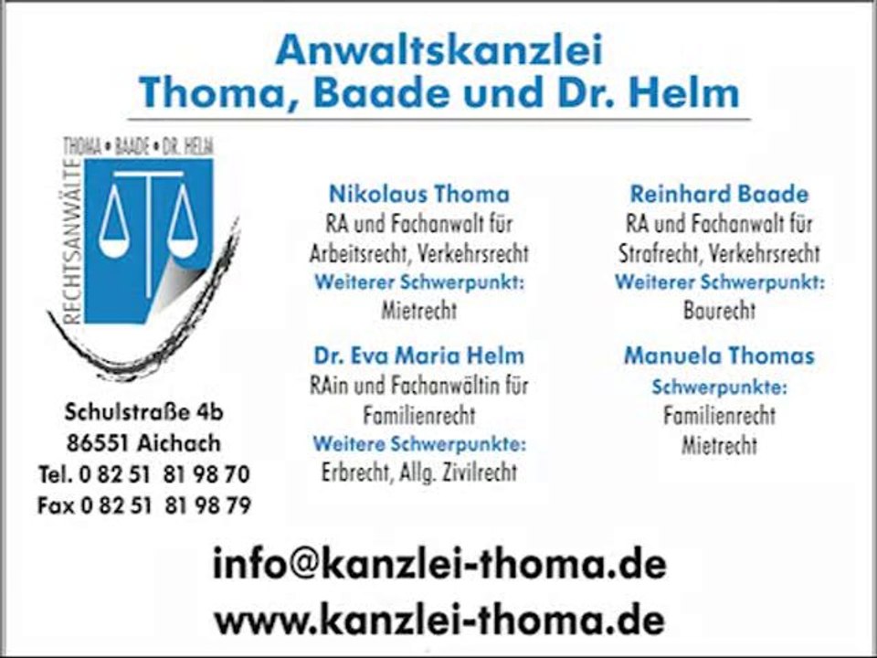 Rechtsanwälte Friedberg, Anwalt Thoma, Baade, Dr. Helm & Kollegen – www.kanzlei-thoma.de