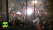 NEWS FLASH  Warsaw riot video_ Nationalists attack Russian Embassy