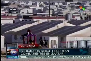 下载视频: Jordania: Rebeldes sirios reclutan combatientes en campo de refugiados