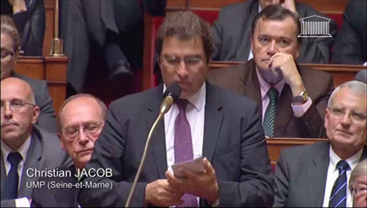 QAG 12 novembre 2013 Christian Jacob Politique gouvernementale et impopularité grandissante