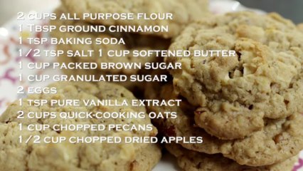 Apple Crisp Oatmeal Cookies Recipe