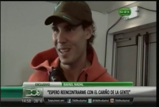 Rafael Nadal Interview for Argentinean TV channel (in Spanish)