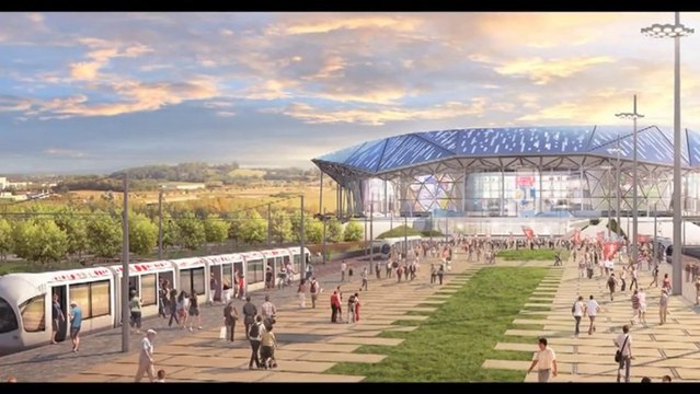 Pose de la première pierre du Grand Stade de Lyon