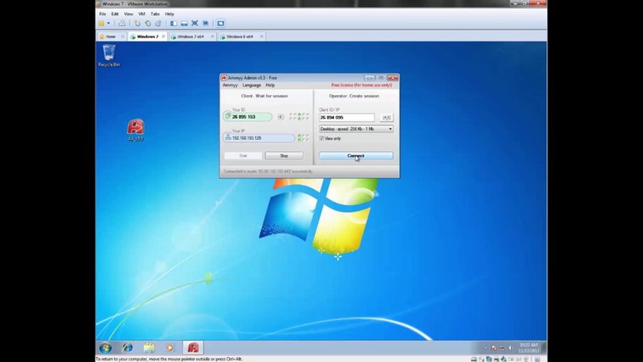 ammyy concurrent working