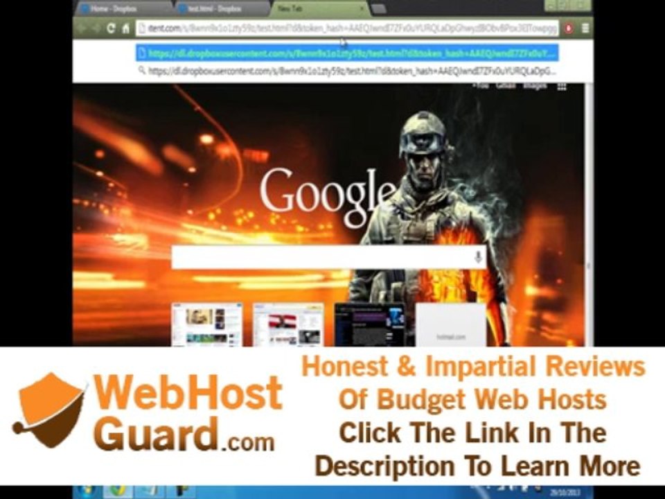 Host any website on Dropbox for free!