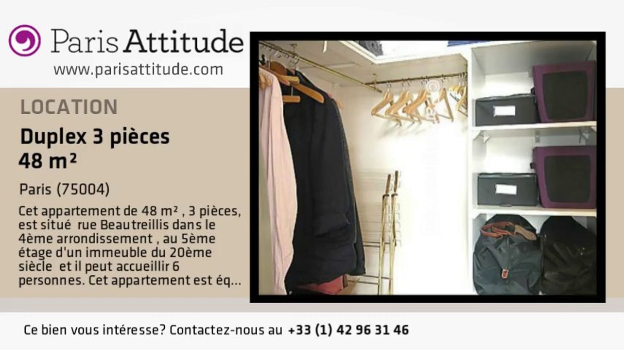 Duplex 2 Chambres à louer - Bastille, Paris - Ref. 7377