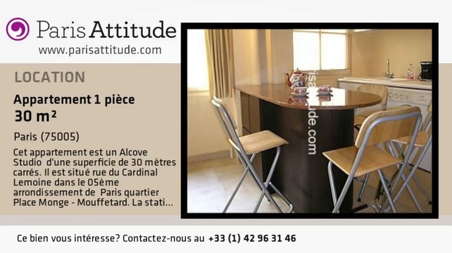 Appartement Alcove Studio à louer - Place Monge, Paris - Ref. 3614