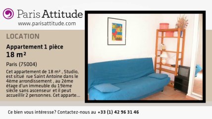 Appartement Studio à louer - Place des Vosges, Paris - Ref. 636