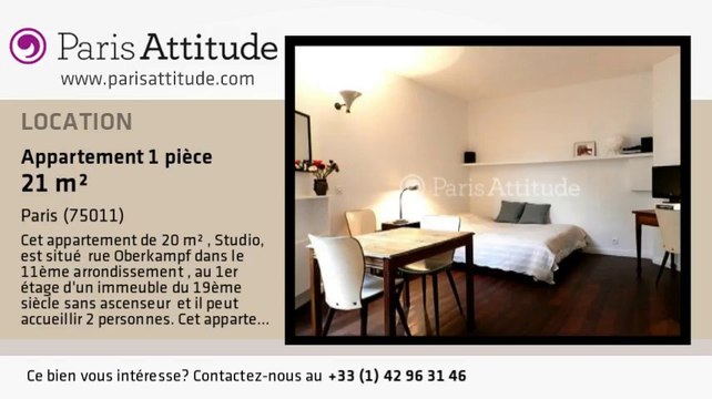 Appartement Studio à louer - Ménilmontant, Paris - Ref. 358