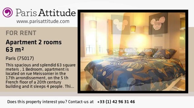 1 Bedroom Apartment for rent - Wagram, Paris - Ref. 6937