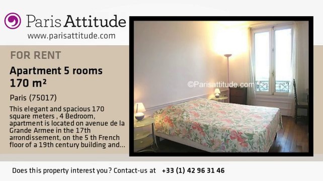 4 Bedroom Apartment for rent - Porte Maillot/Palais des Congrès, Paris - Ref. 5332
