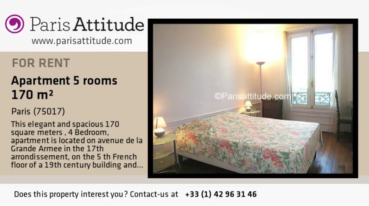 4 Bedroom Apartment for rent - Porte Maillot/Palais des Congrès, Paris - Ref. 5332