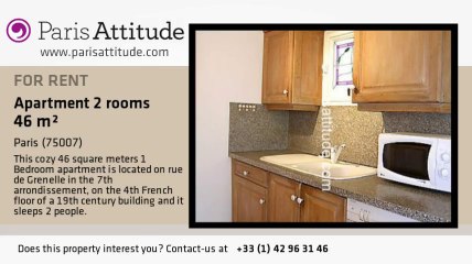 1 Bedroom Apartment for rent - Tour Eiffel, Paris - Ref. 4130