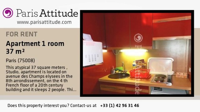 Studio Apartment for rent - Champs Elysées, Paris - Ref. 8203