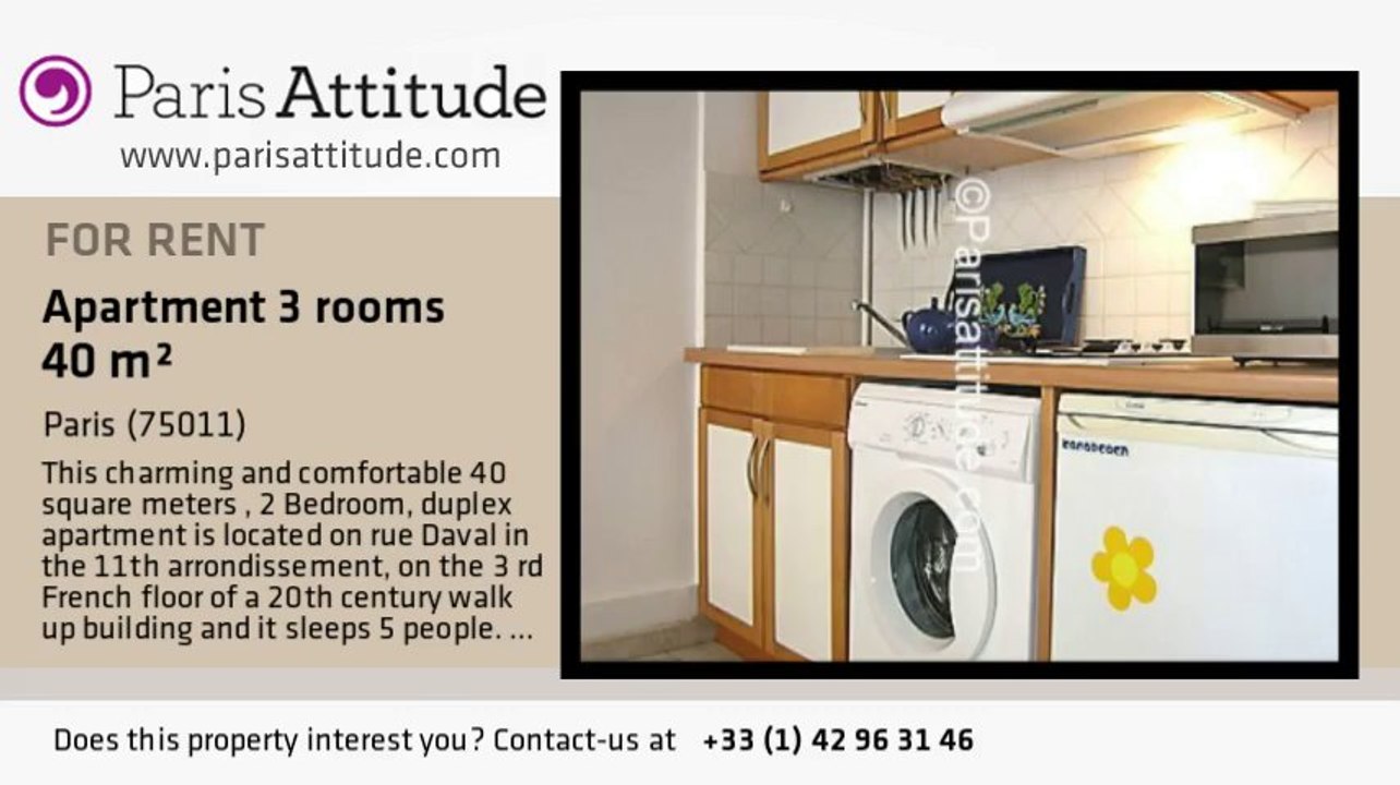 2 Bedroom Duplex for rent - Bastille, Paris - Ref. 5911