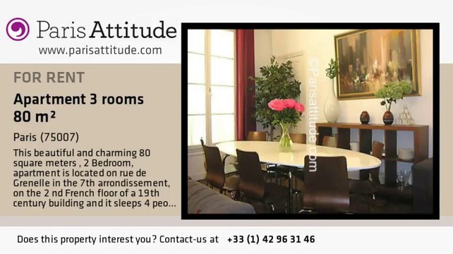 2 Bedroom Apartment for rent - Tour Eiffel, Paris - Ref. 6254