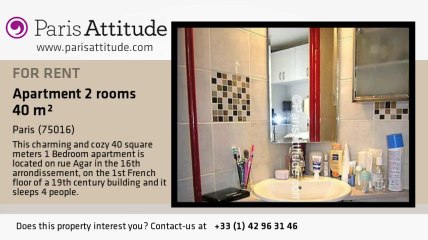 1 Bedroom Apartment for rent - Maison de la Radio, Paris - Ref. 3310