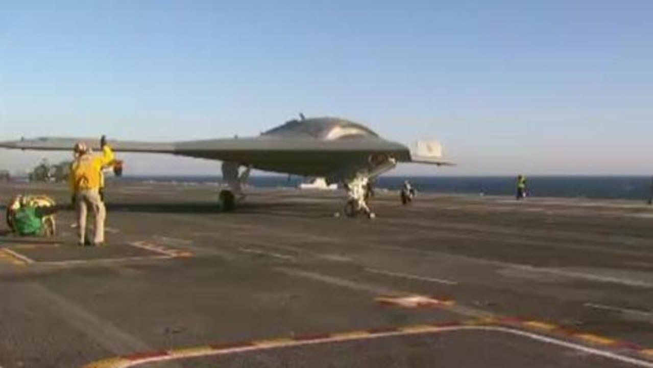 US navy tests first unmanned drone