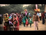 Devotees on the ghats of Yamuna- Chhath Puja, Delhi