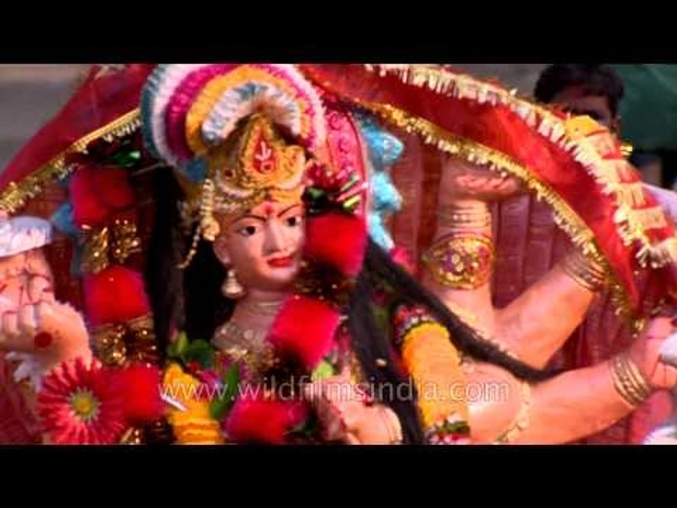 Yamuna Banks on Visarjan day: Dura Puja