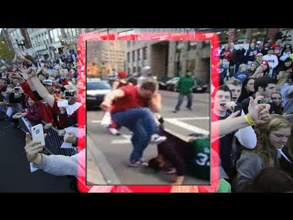 Vicious assault: Two men videoed curb-stomping bystanders at Red Sox victory parade