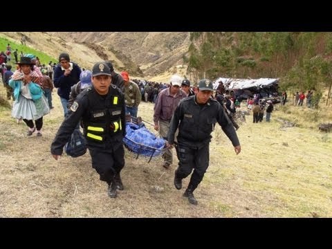 At least 19 die as Peru bus plunges off mountain road