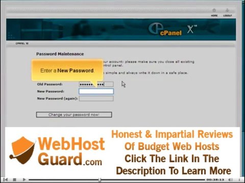 X Skin Changing your cPanel password on Cpanel Adult-Hosting.com