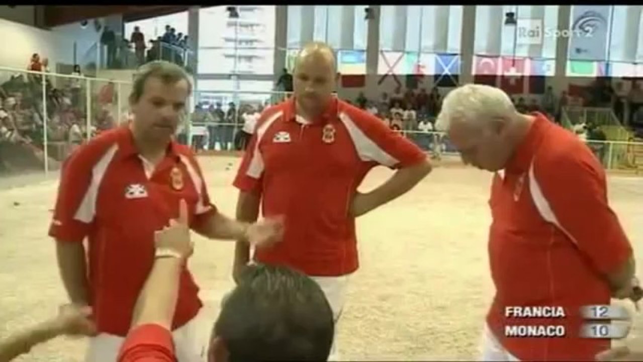 Pétanque Championnat dEurope Rome 2013 Finale France-Monaco