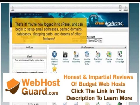 How to log-in to cPanel - Static Data Hosting