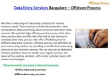Outsourcing Data Entry - Offshore Process