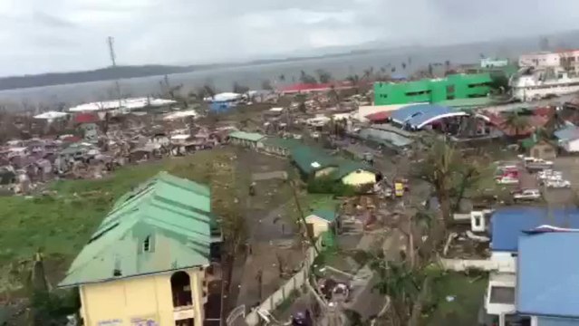 Aerial View of Tacloban City After Typhoon Haiyan