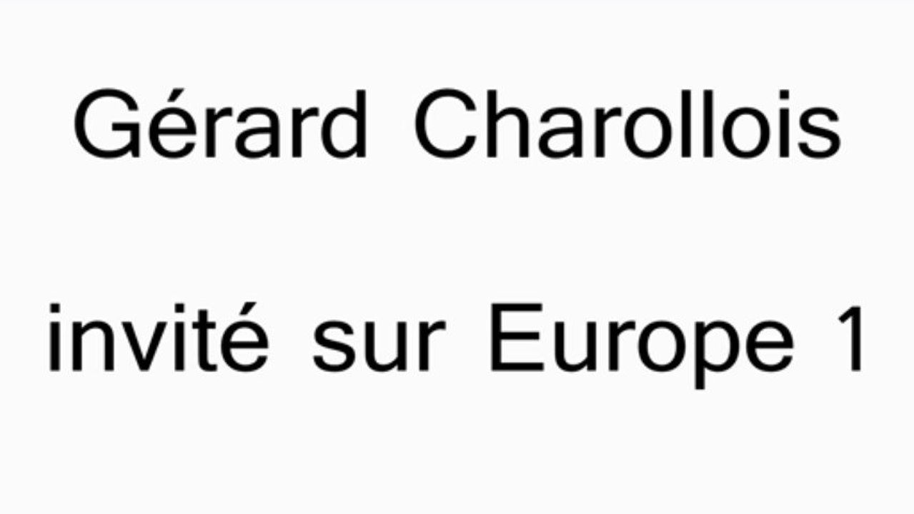 Gérard Charollois à la radio sur le thème de la chasse