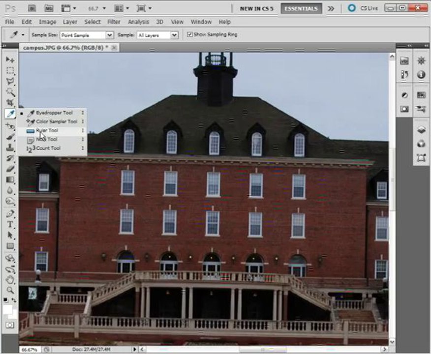 PhotoShop CS5 for Beginners - #06. Straightening Images