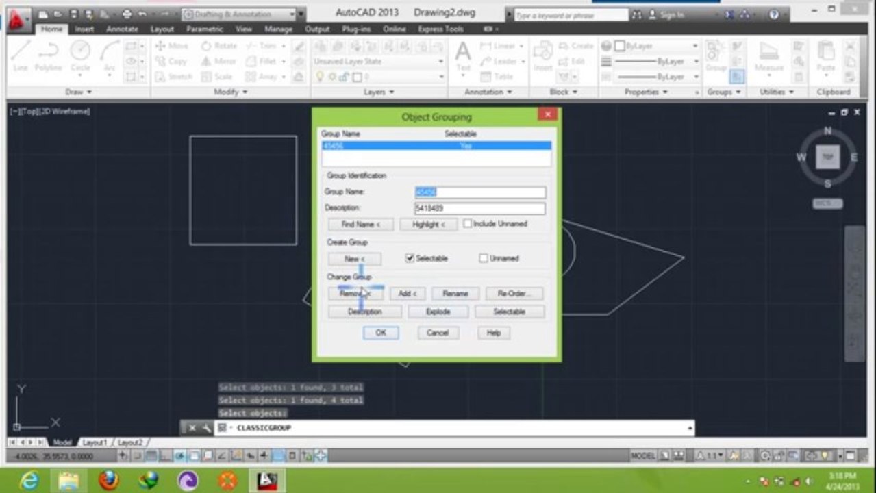 Autocad 2013 tutorial  group in hindi Urdu (25-50) By MNRAQ