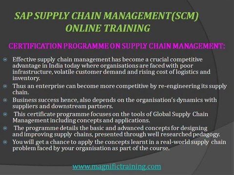 sap supply chain management(scm) online training