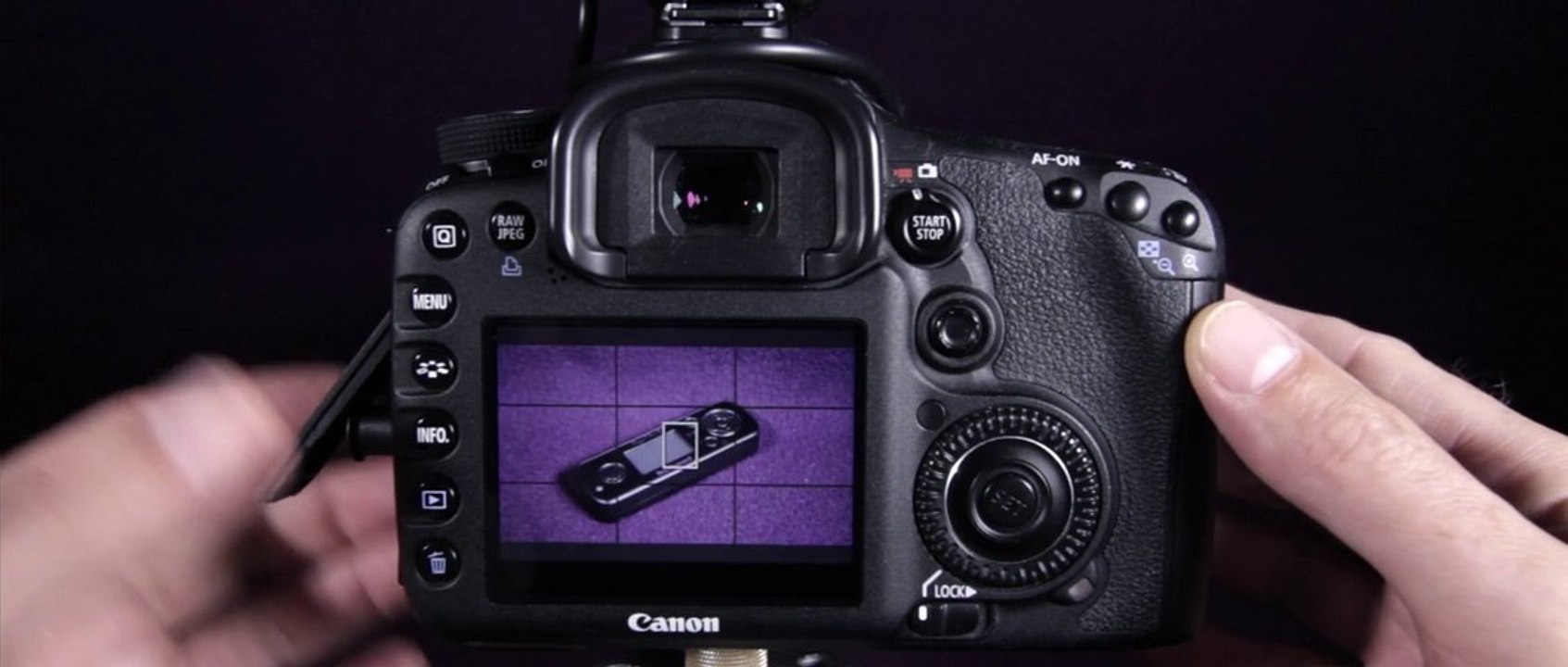 Télécommande sans fil pour enregistrement vidéo Canon 7D