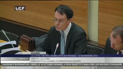 TRAVAUX ASSEMBLEE 14EME LEGISLATURE : Audition de M. Stéfan Lollivier, président du conseil d’orientation de l’Observatoire national de la délinquance et des réponses pénales.