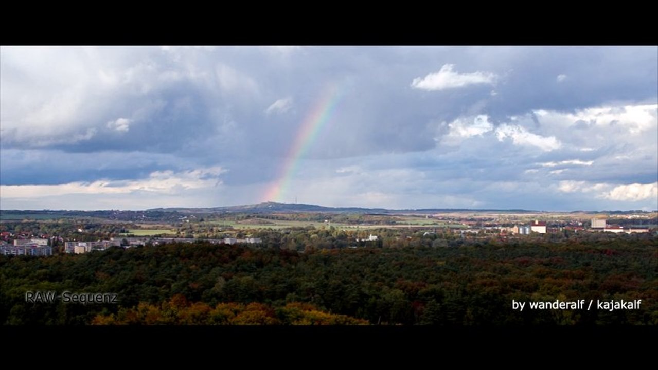 Halle/Saale | Rainbow in autumn 2013 | Magic Lantern RAW