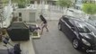 Thief VS Girl... She punches him in the NUTS.... So funny!