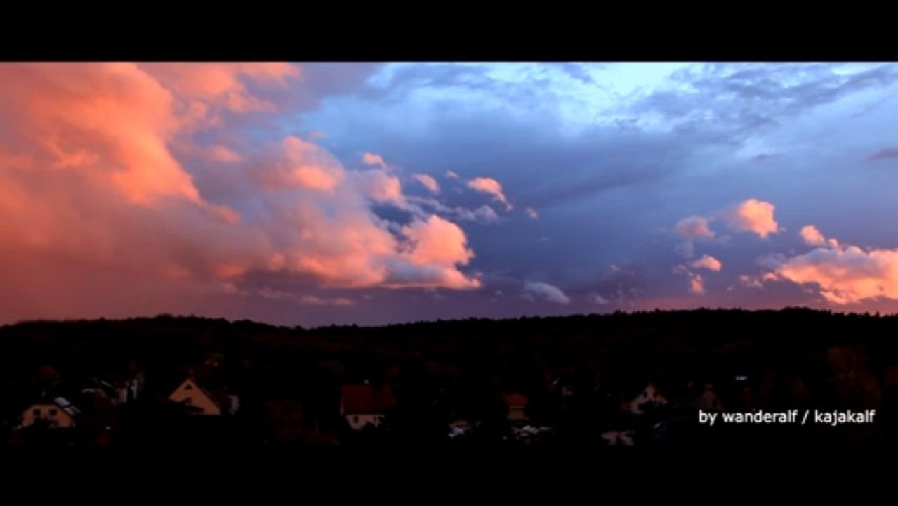 Halle/Saale | Wetterleuchten, Zwielicht, Sturm-Vorboten vom 27.10.2013 ab 17:45 Uhr