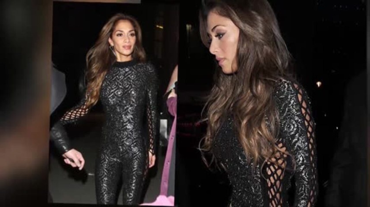 Nicole Scherzinger Wears a Sexy Side-Split Catsuit
