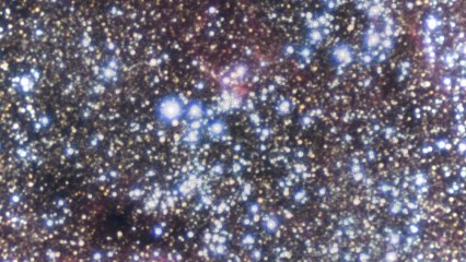 Zoom sur l'amas d'étoiles NGC 3572