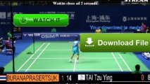 China Open 2013 - Porntip VS Tzu Ying Tai Set2